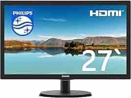 美品Philips 273V7Q 27インチモニター 内蔵スピーカー 足なしPHILIPS 273V7Q 27型モニター 内蔵スピーカー PS4対応